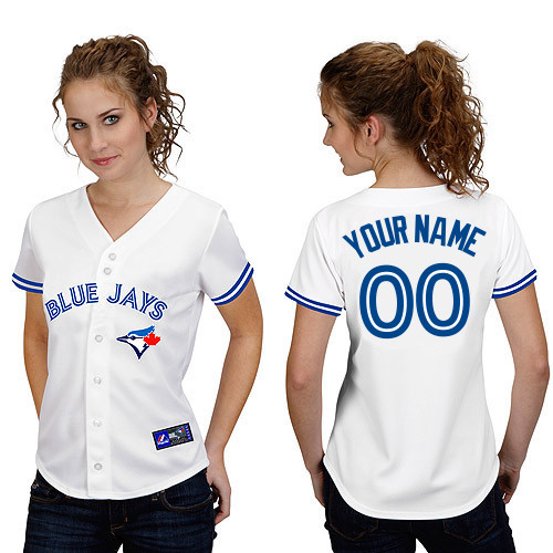 Toronto Blue Jays Women's Personalized Replica Jersey by Majestic Athletic Toronto Blue Jays Women's Personalized Replica Jersey by Majestic Athletic